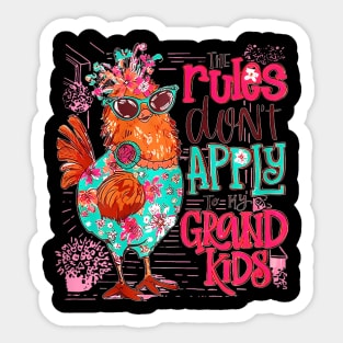 Chicken The  To My Grandkids Sticker